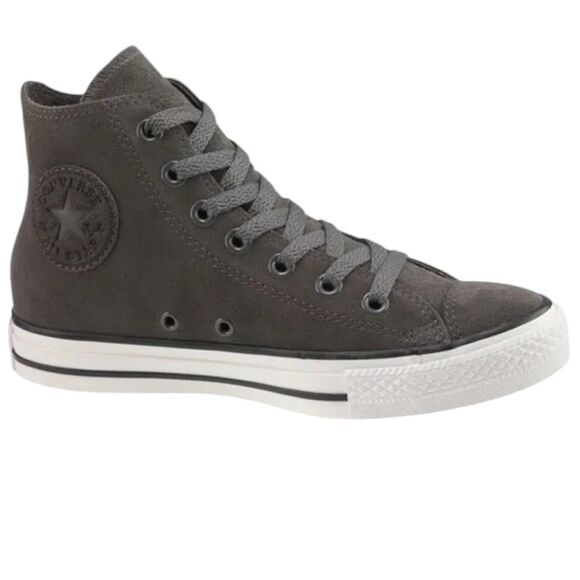 NWT Converse All Stars Gray Suede with Matching Gray Laces Unisex Women’s Size 6 - Picture 1 of 15